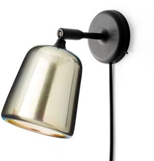 New Works Material Original wandlamp, staal geel chroom-geel
