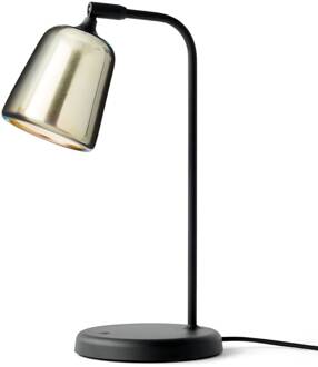 New Works Material The Original tafellamp staal zwart, chroom-geel