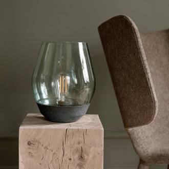 New Works tafellamp Bowl, koper/rookgrijs, hoogte 30 cm koper, rookgrijs