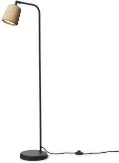 New Works vloerlamp materiaal, bruin, kurk, hoogte 125 cm lichtbruin, zwart