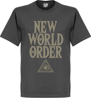 New World Order T-Shirt - Donkergrijs