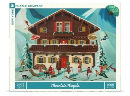 New york puzzle company puzzel 1000 stukjes - mountain moguls