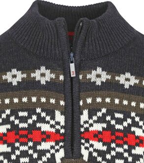 New Zealand Auckland NZA Half Zip Trui Jace Navy Blauw - 3XL,XXL