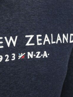New Zealand Auckland NZA Hoodie Diamond Logo Interlock Melange Icon Navy Donkerblauw - L,M,XXL