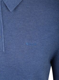 New Zealand Auckland NZA Longsleeve Knitted Polo Blauw - 3XL,L,M,XL,XXL