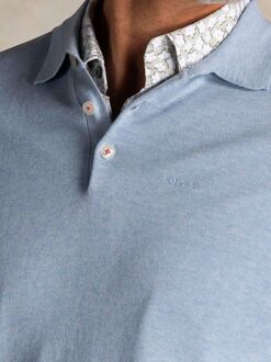 New Zealand Auckland NZA Longsleeve Knitted Polo Lichtblauw - 3XL,L,M,XXL