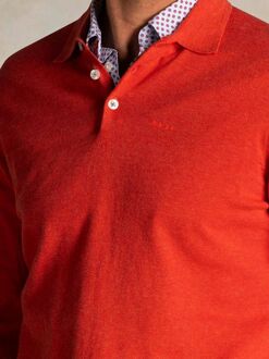 New Zealand Auckland NZA Longsleeve Knitted Polo Rood - 3XL,L,XL,XXL