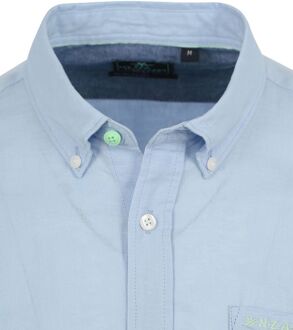 New Zealand Auckland NZA Overhemd Okarito Linnen Lichtblauw - XXL