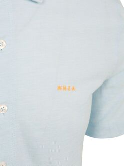 New Zealand Auckland NZA Overhemd Short Sleeve Piqué Sky Blauw Lichtblauw - 3XL,L,M,XL,XXL