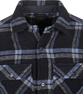 New Zealand Auckland NZA Overshirt Alex Wolmix Navy Donkerblauw - L,M,XL