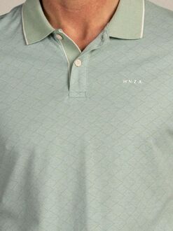 New Zealand Auckland NZA Polo Goora Jacquard Mist Groen - 3XL,L,M,XL,XXL
