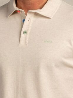 New Zealand Auckland NZA Polo Hawera Melange Ecru Beige - 3XL,4XL,L,M,S,XL,XXL