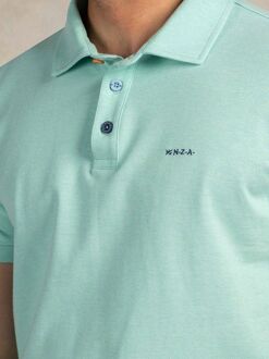 New Zealand Auckland NZA Polo Hawera Pale Leaf Lichtblauw - 3XL,4XL,L,M,S,XL,XXL