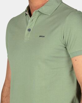 New Zealand Auckland NZA Polo Peter Classic Army Groen - M