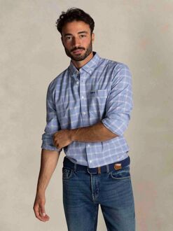 New Zealand Auckland NZA Shirt Armando Flanel Ruit Blauw Lichtblauw - 3XL,XXL