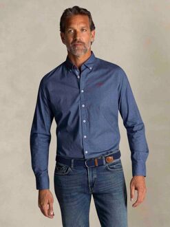 New Zealand Auckland NZA Shirt James Oban Poplin Blauw - L,XXL