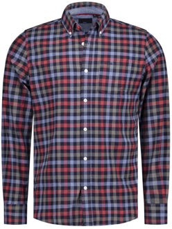 New Zealand Auckland Overhemd lange mouw 25hn535 Blauw