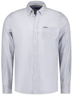 New Zealand Auckland Overhemd lange mouw 25hn551 Blauw - XXL