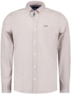 New Zealand Auckland Overhemd lange mouw 25hn551 Rood - XXL