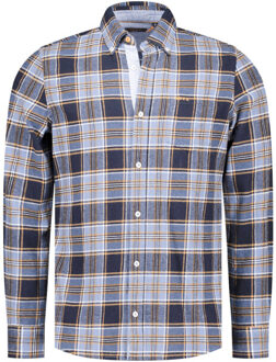 New Zealand Auckland Overhemd lange mouw 25kn533 - maat XXL Blauw