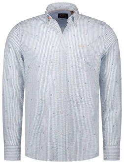 New Zealand Auckland Overhemd lange mouw 26an552 - maat M Blauw