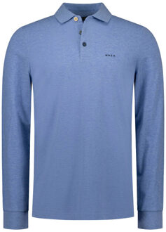 New Zealand Auckland Polo lange mouw 26bn221 Lichtblauw - XL