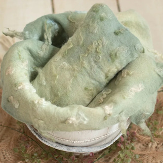 New Zealand Color Dyed Wool Felt Blanket Pillow Set Newborn Photography Accessories Wool Roll Props baby Photo Shoot Background