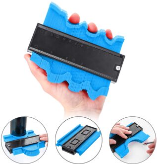 New5/10Inch Contour Gauge Profiel Gauge Betegelen Laminaat Tegels Rand Vormgeven Hout Meet Ruler Abs Contour Gauge Duplicator rood 12cm