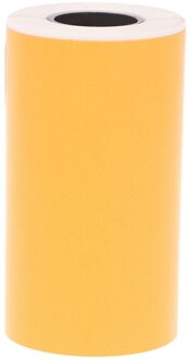 New57x30mm Thermisch Papier Printable Sticker Printer Zelfklevende Label Papier Mini Printer Oranje