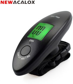 NEWACALOX 40kg x 100g Mini Digitale Weegschaal voor Vissen Bagage Reizen Wegen Steelyard LCD Opknoping Elektronische Band Schaal