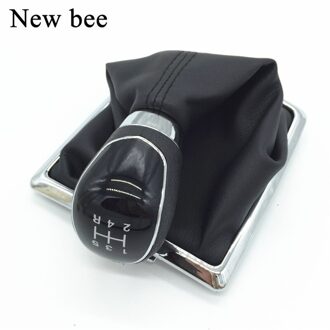 Newbee Handmatige Versnellingen 1 2 3 4 5 R Speed Pookknop Met Pu Lederen Laars Voor Ford Focus 2005 2006 2007