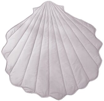 Newborn Baby Cotton Crawling Carpet Blanket Shell Shape Crawling Play Mat Rug N7ME Grijs