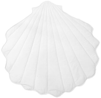 Newborn Baby Cotton Crawling Carpet Blanket Shell Shape Crawling Play Mat Rug N7ME wit