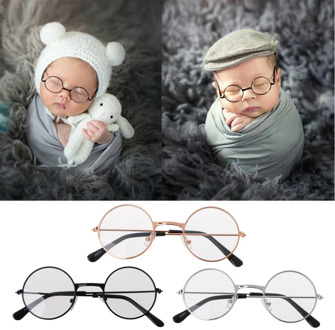 Newborn Baby Girl Boy Flat Glasses Photography Props Gentleman Studio Shoot