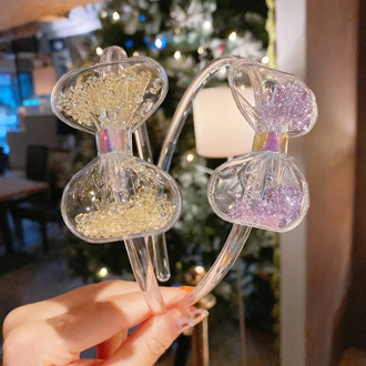 Newborn Baby Headband Transparent Rhinestones Hair Band For Cute Princess Girls Hair Accessories Floral Turban Toddler Head Wrap