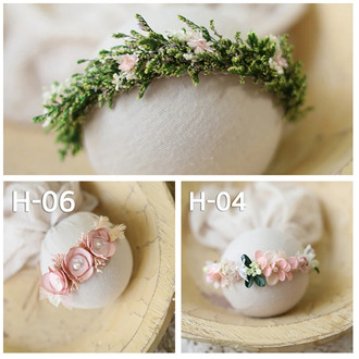newborn baby headbands girl flower princess hand-made headwear photo shooting accessory newborn photography props