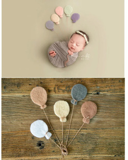 newborn baby photography accessories props infant photo props air ballon felt doll