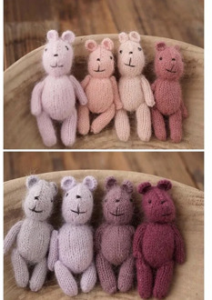 Newborn baby Photography Props Doll Studio Photo shoot Props BabyKnitted Rabbit Doll Toy for newborn photography accessories