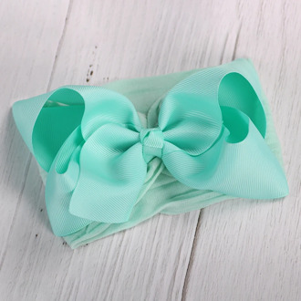 Newborn Nylon Baby Headband Toddler Infant Bow Hairband Baby Headband Turban Bow Headband Hair Accessory