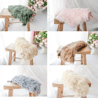 Newborn Photography Background High Quality Pure Wool Blanket Props for Photography Flokati Fotografia Acessorio Photo Shoot Mat
