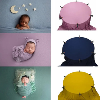 Newborn Photography Blanket Wraps Baby Photo Backdrop Props Knit Stretch Wrap Baby Newborn Photography Background Accessories