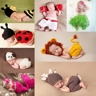 newborn photography props crothet baby clothes boy clothing boys accessories infant girl costume crocheted handmade outfit