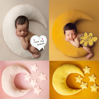 Newborn Photography Props Moon Pillows Stars Baby Shoot Studio Photography Accessories Posing Props