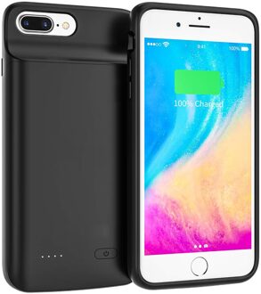 Newdery Batterij Case Voor Iphone 6/6S/7/8 Plus 5.5 Inch 5000Mah Soft Tpu Power Case voor Iphone 6 6s 7 8 Se 2022 4.7Inch 3200Mah IP6s Plus 5000mAh