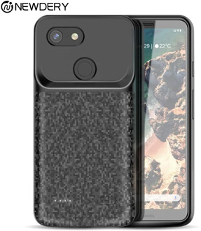 NEWDERY Battery case for Pixel 3 4700mAh TPU Raised Bezels Rechargeable Charger Case Cover Compatible for Google Pixel 3XL 3 XL