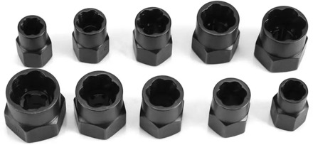Newest 11PC Nut Extractors Damaged Bolts Nuts Screws Remover Extractor Multifunction Removal Tools Set Broken Bolt Removal Kit