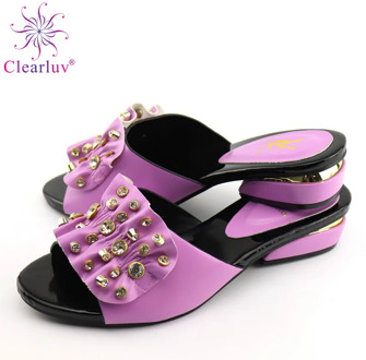 Newest African Women Shoes without bag set wedding with stripes Italian shoes possible matching bag ladies party shoes black