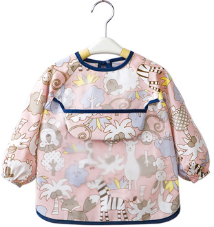 Newest Arrival Kids Toddler Infant Baby Girls Boys Cartoon Bib Waterproof Smock Eating Feeding Painting Smock Art Apron