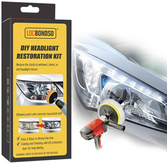 Newest DIY Car Lights Kit Polishing Restoration Car Headlights Repair Set P2000 Mop Sanding Discs Pad 3ml UV Protection Liquid