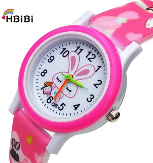 Newest products Printed strap Children's watch Cute Rabbit Watches Kids Boys Girls Clock Gift Child Casual Quartz Wrist Watch